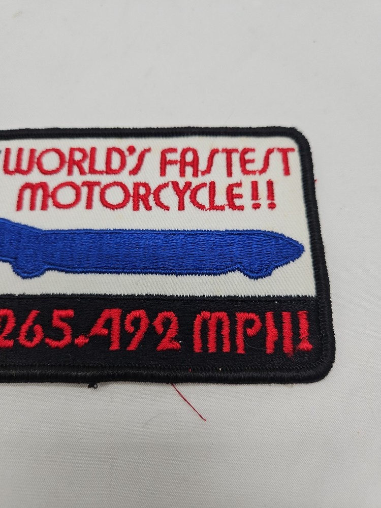 Harley Davidson Worlds Fastest Motorcycle Patch