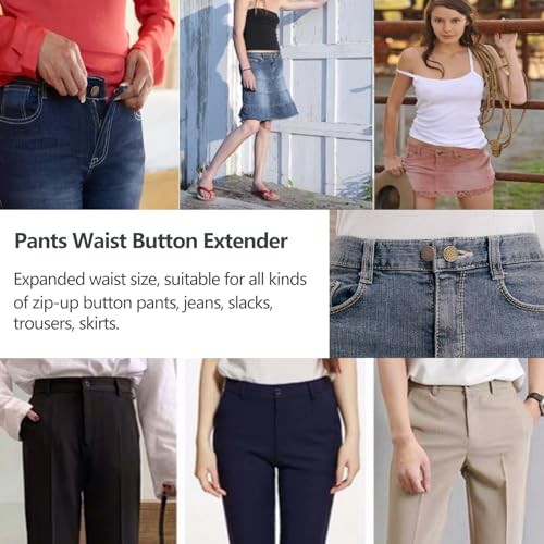 12PCS Button Extenders for Jeans, KAJUDA Pants Button Extender - Instant
