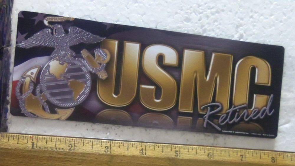 USMC Retired Bumper Magnet