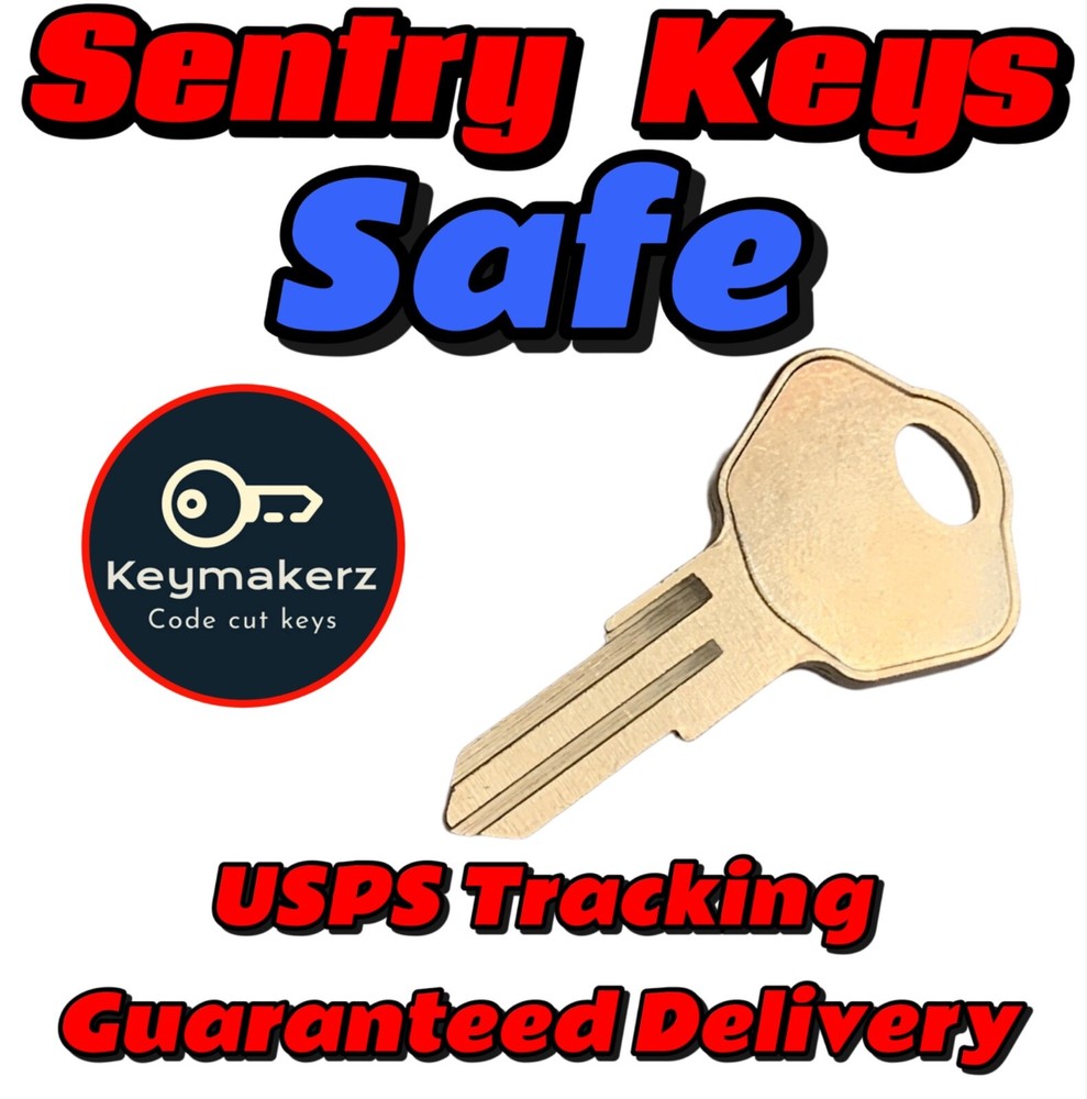 Sentry Safe Double Sided Keys Replacement Spare key Cut to Your Key Code A-Z
