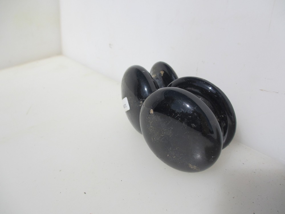 Victorian Ceramic Drawer Handles Knobs Cupboard Pulls Cabinet Old Antique Pair