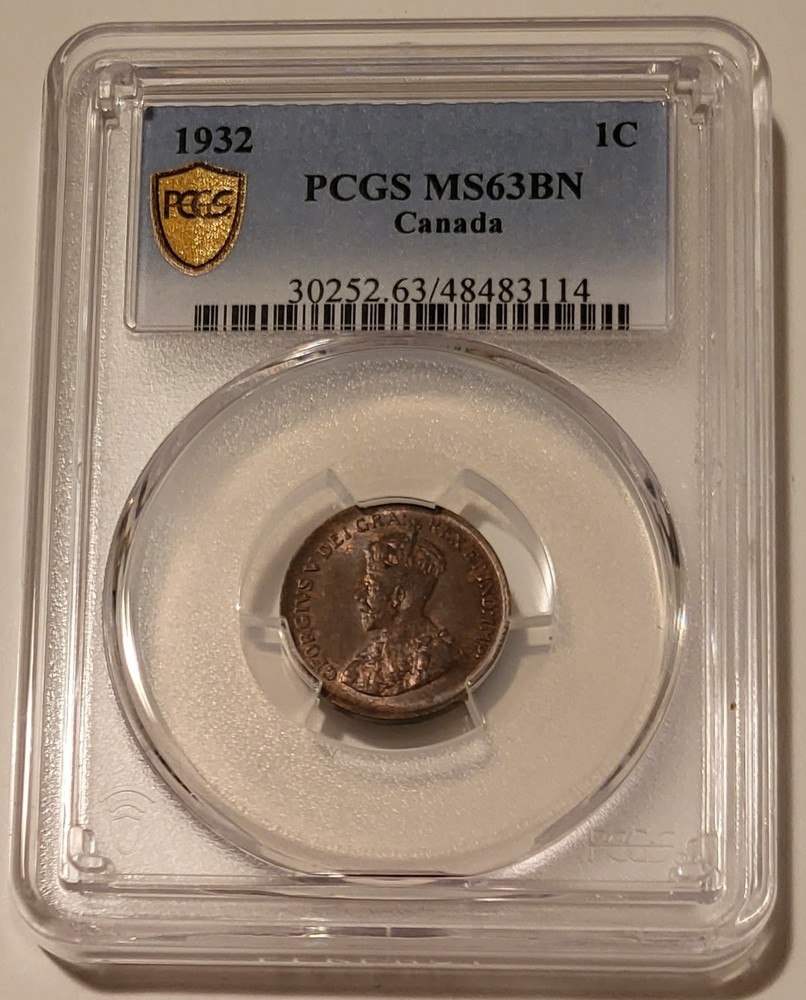 Canada George V 1932 Cent MS63 BN NGC