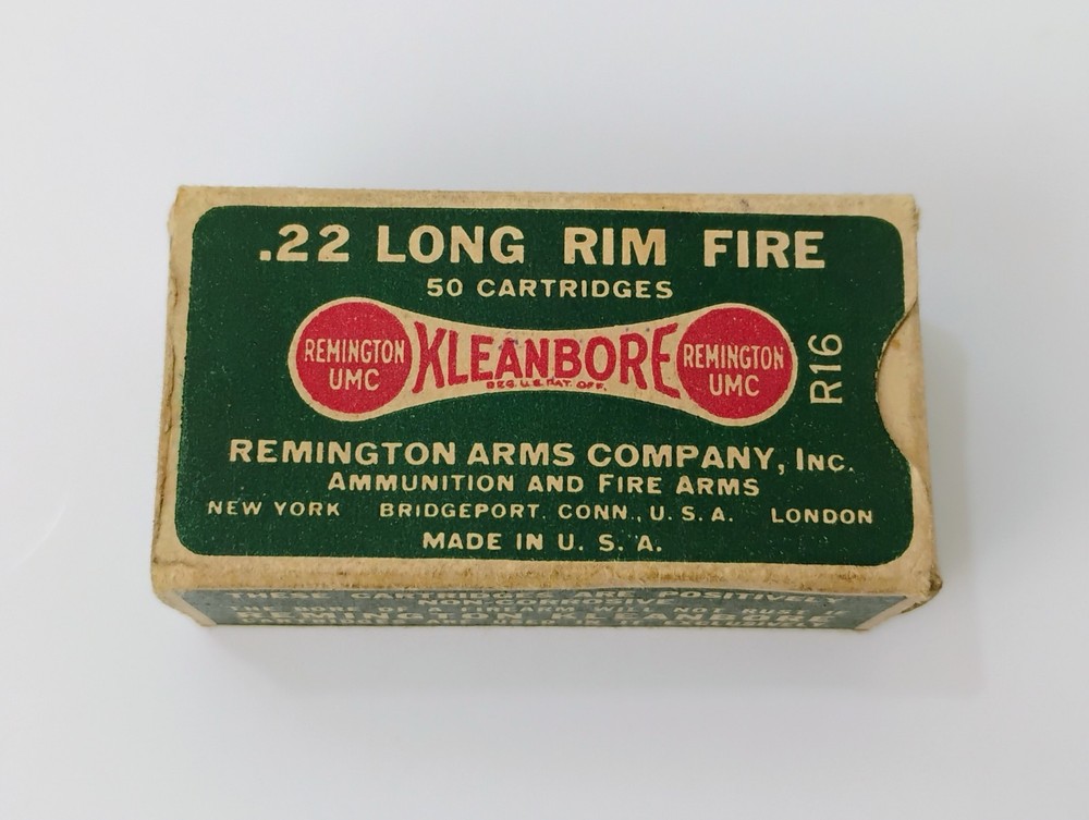 Remington Kleanbore .22 LONG Ammo Box R16