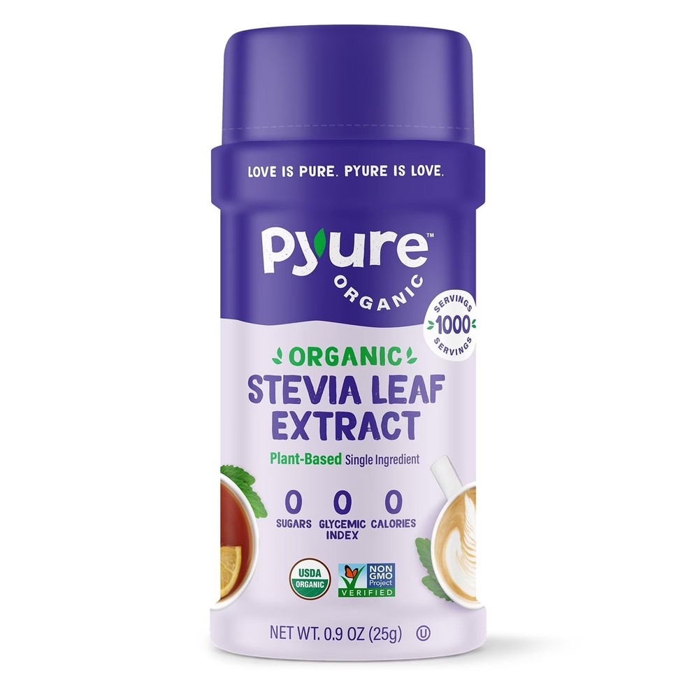 Pyure Organic Stevia Powder, Single Ingredient Sugar Substitute, 0.9 oz.