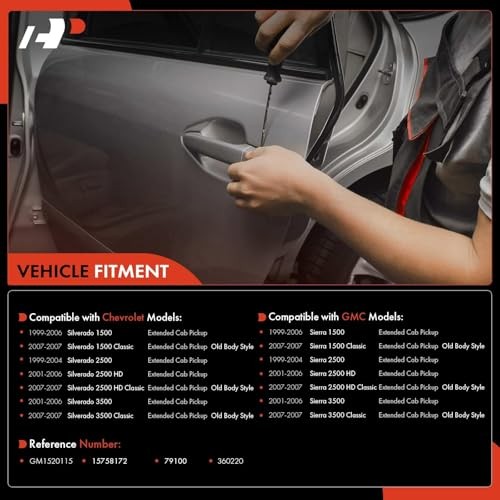 Rear Driver Side Exterior Door Handle Rear Driver Side - Plastic Handle