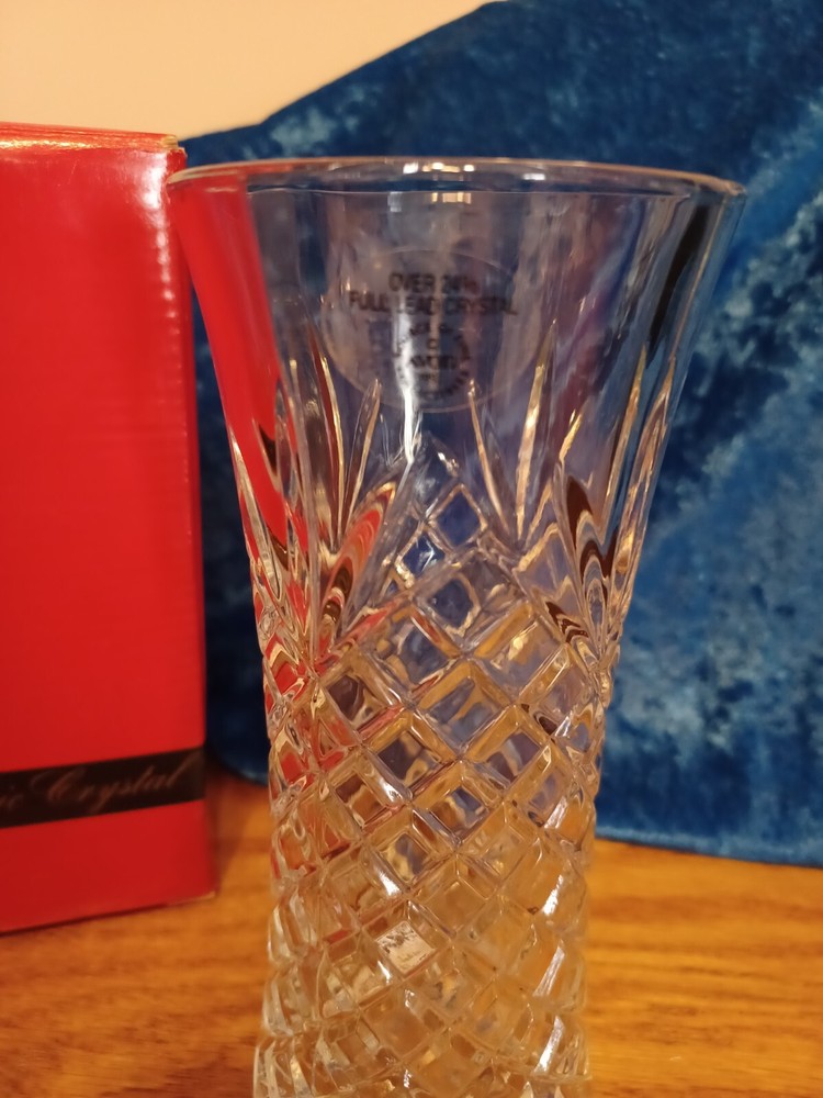 Classic Crystal Small Crystal Vase by Avon