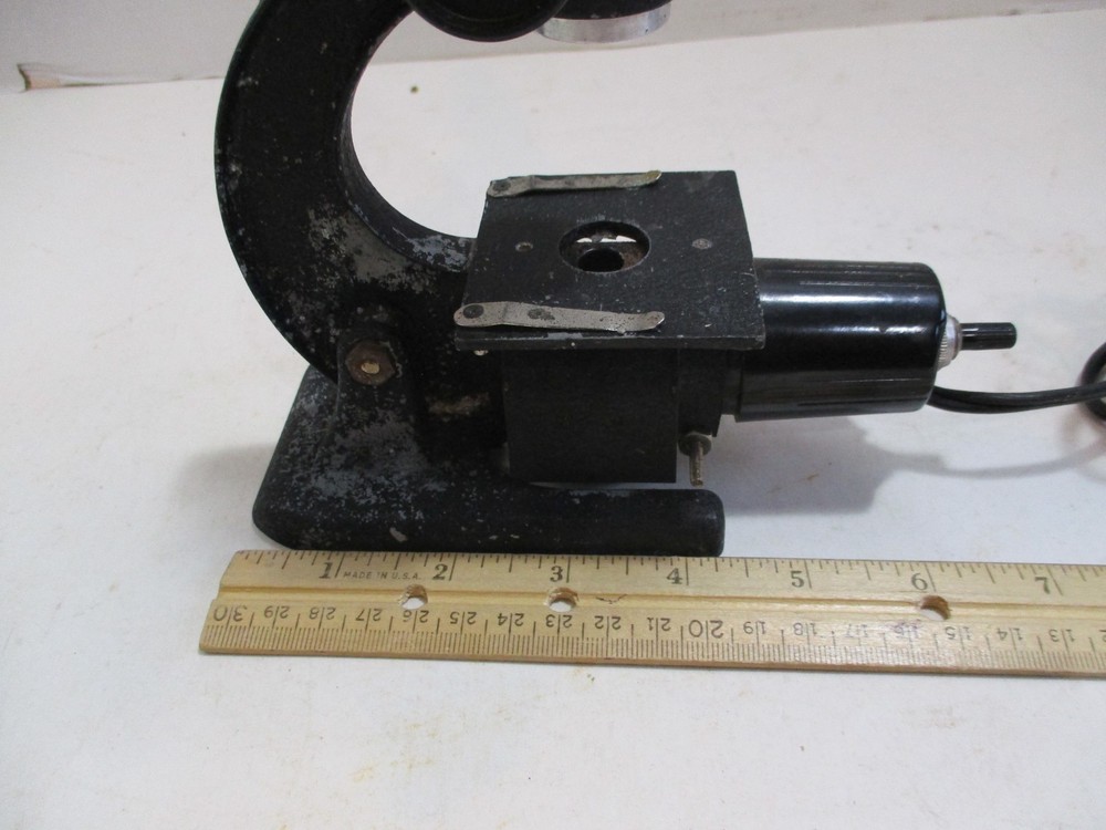 Porter Science Microcraft Microscope Lab No.2105 Metal Case For Parts