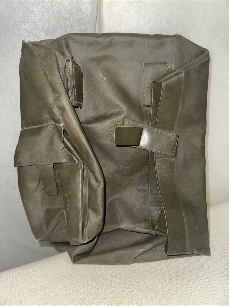 Vintage Military Rubberized Gas Mask Bag
