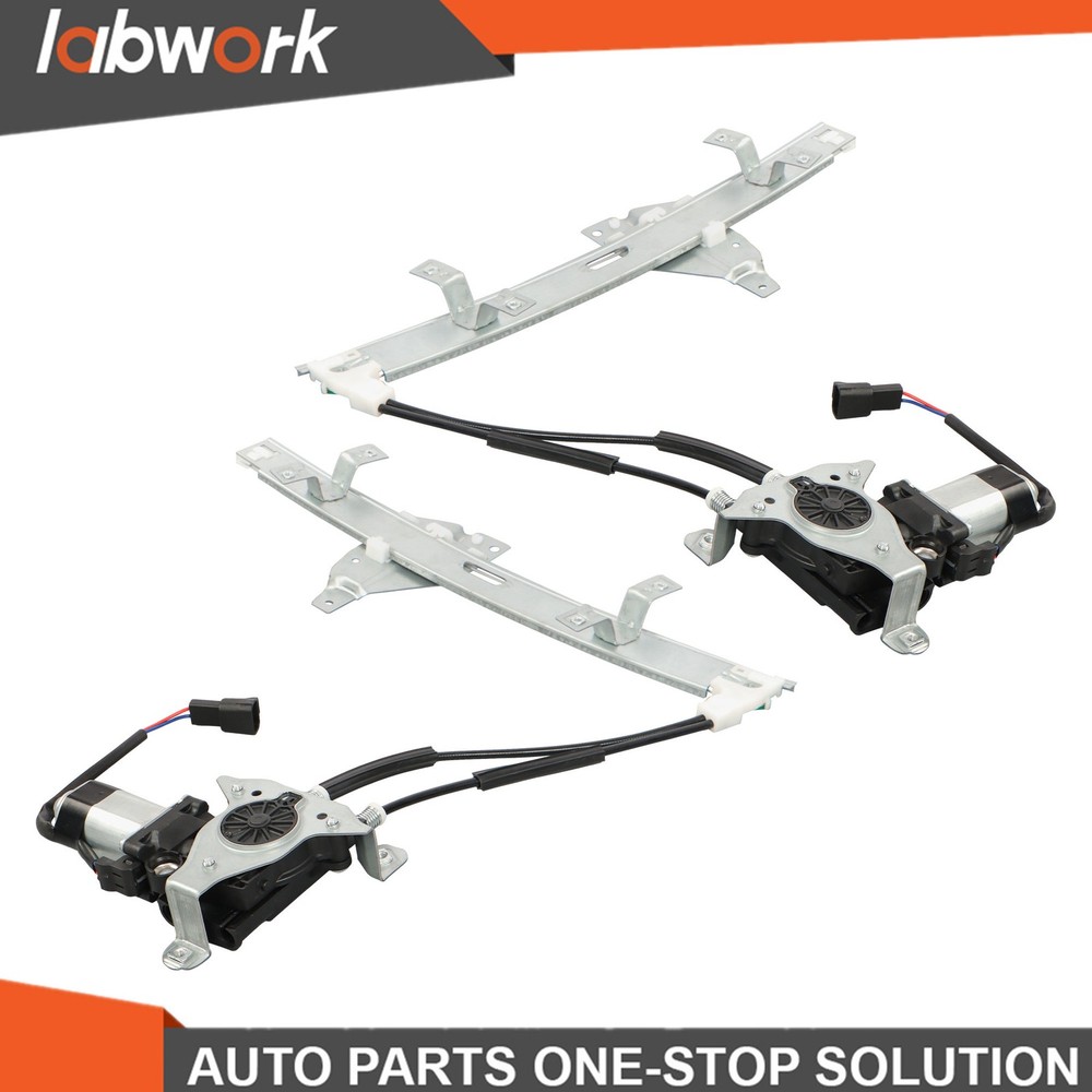 Labwork Front Left Right Pair Front Window Regulator w/ Motor for Buick Century