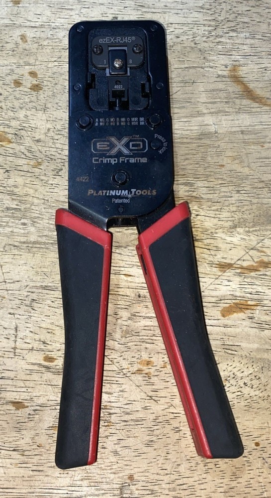 Platinum Tools EXO Crimp Frame ezEX-RJ45 Crimp Crimper Tool
