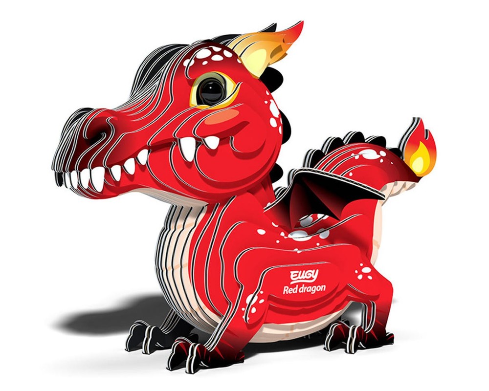 Safari EUGY Red Dragon 3D Model Kit [SAF105666]