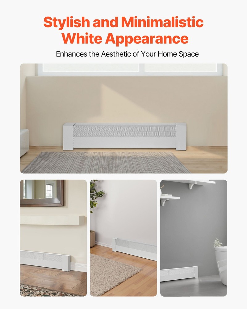 HOT/ Baseboard Heater Covers, Basic Series 3 ft Standard Electric Heating Unit