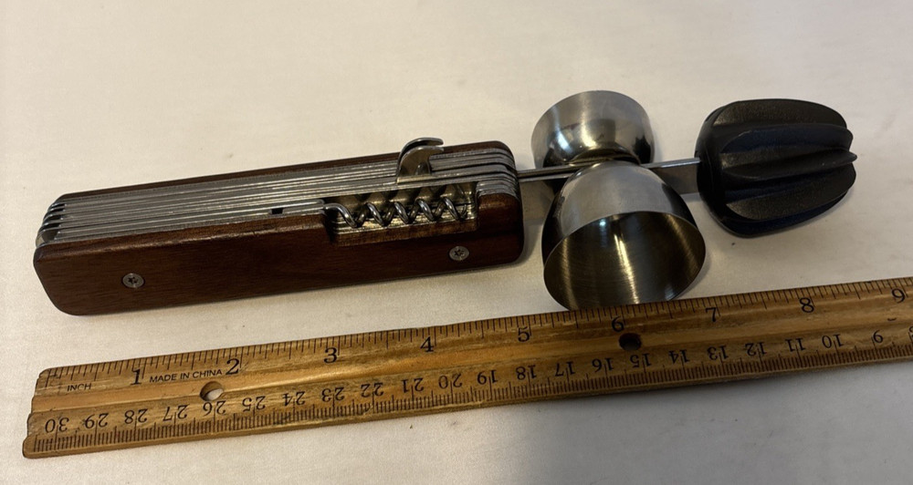 Esquire Network 9 IN 1 COCKTAIL MULTI TOOL, BARTENDER MUST HAVE KITCHEN ITEM