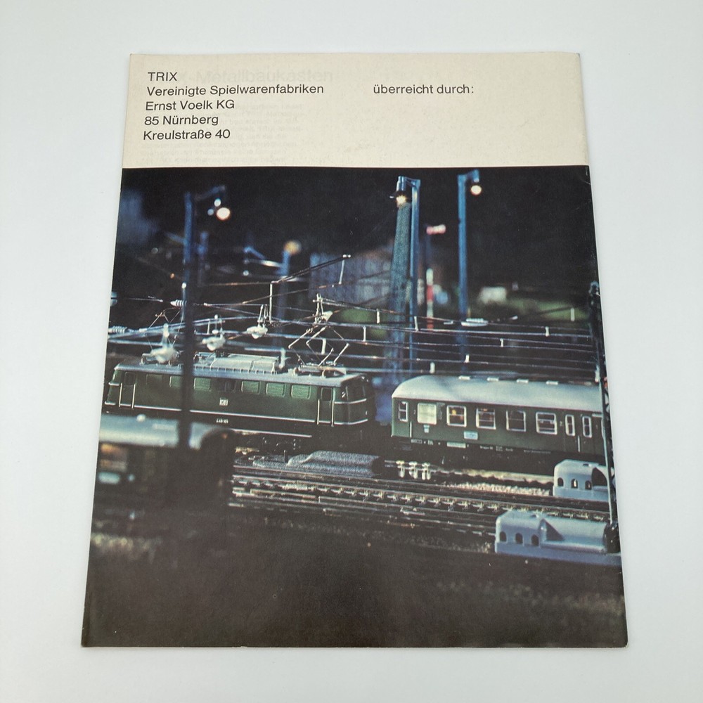 Trix Electric Model Train Railway Catalog 1966 German with Insert