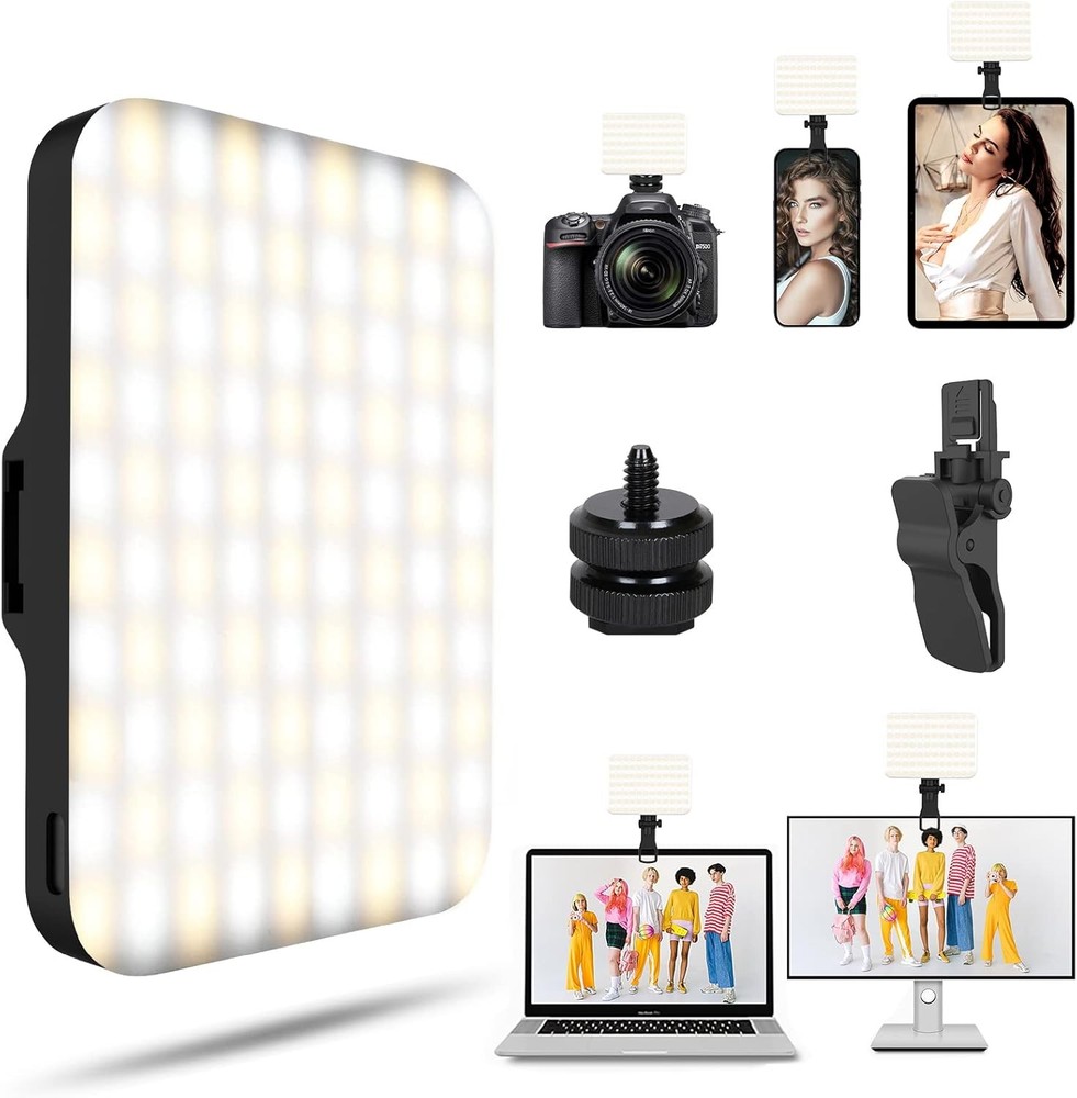 BANSINE USB Rechargeable LED Selfie Phone Light 6500K