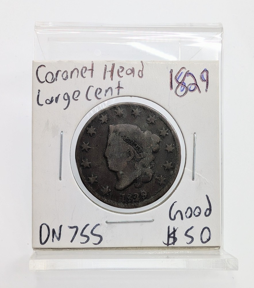 1829- US Coronet Head Large Cent- Good