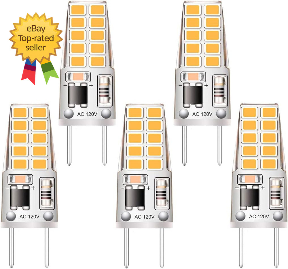 5 Pack  LED Bulb Soft White   Equivalent to  Halogen Bulb Type Non Dimmable