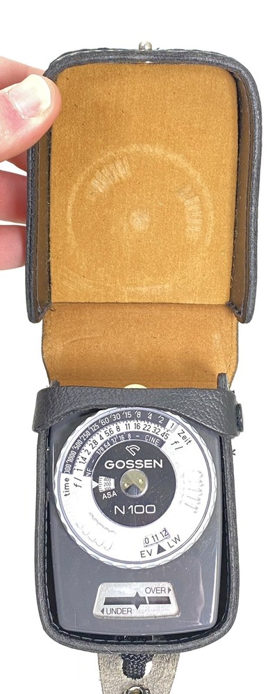 Vintage Gossen N100 Continous Light Meter with Case - West Germany