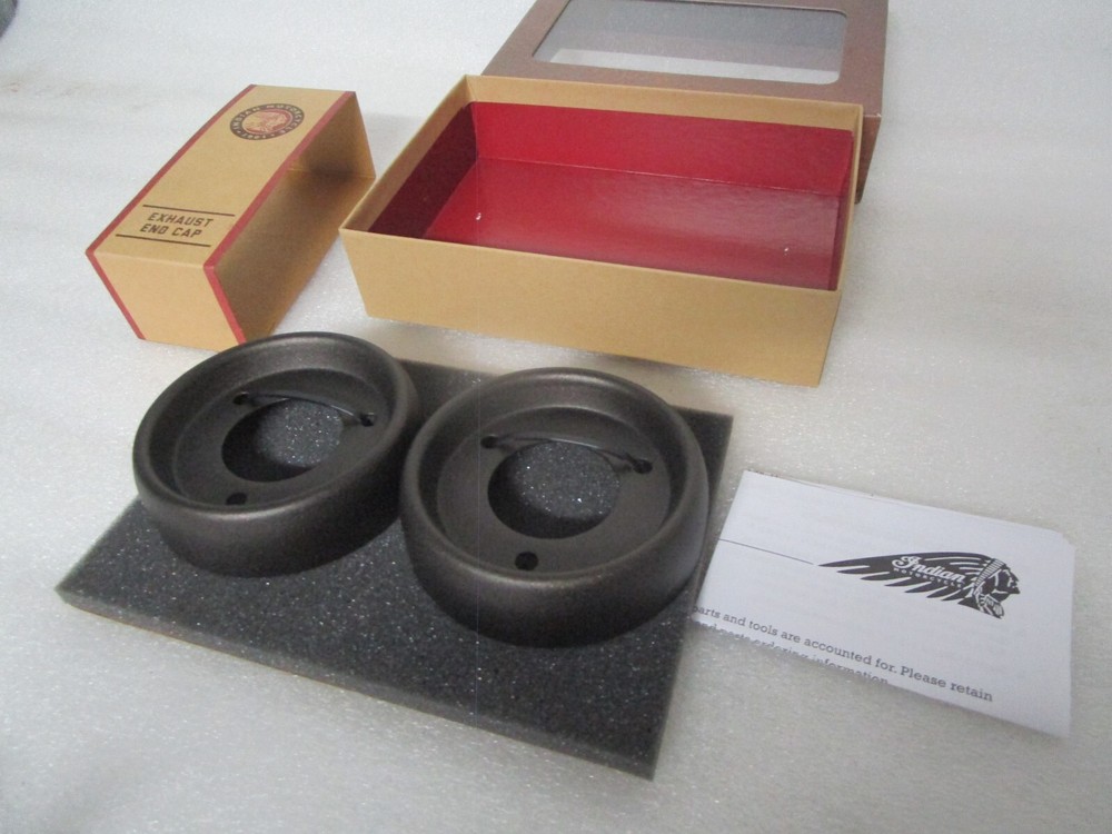 Genuine Indian Scout Bronze Muffler End Caps 2881184-687