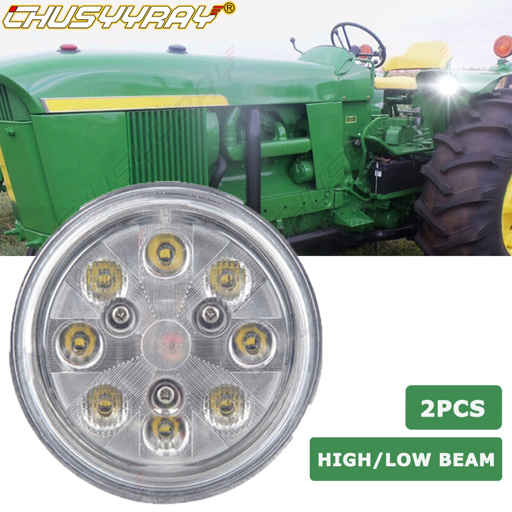 2PC LED Work Lights Coversion Bulb Kit For Deere 4030 4230 4430 4630+