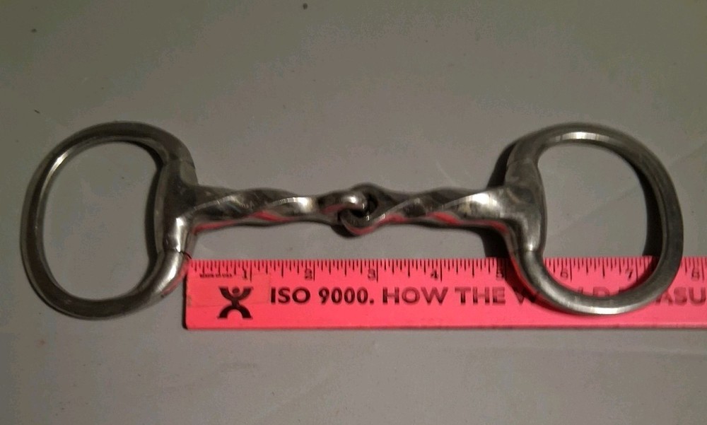 English, Eggbutt Twisted Snaffle Horse Bit, 5"