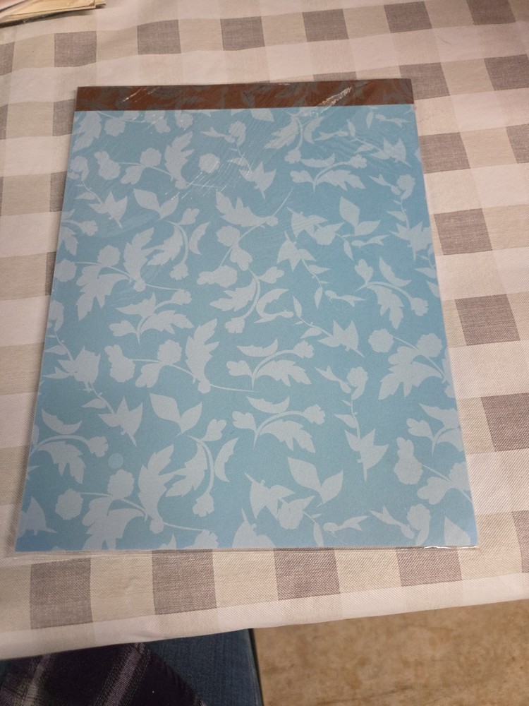 Computer Printer Paper 45 Sheets 8.5" x 11" Greenbrier Blue Leaves (PaperB)