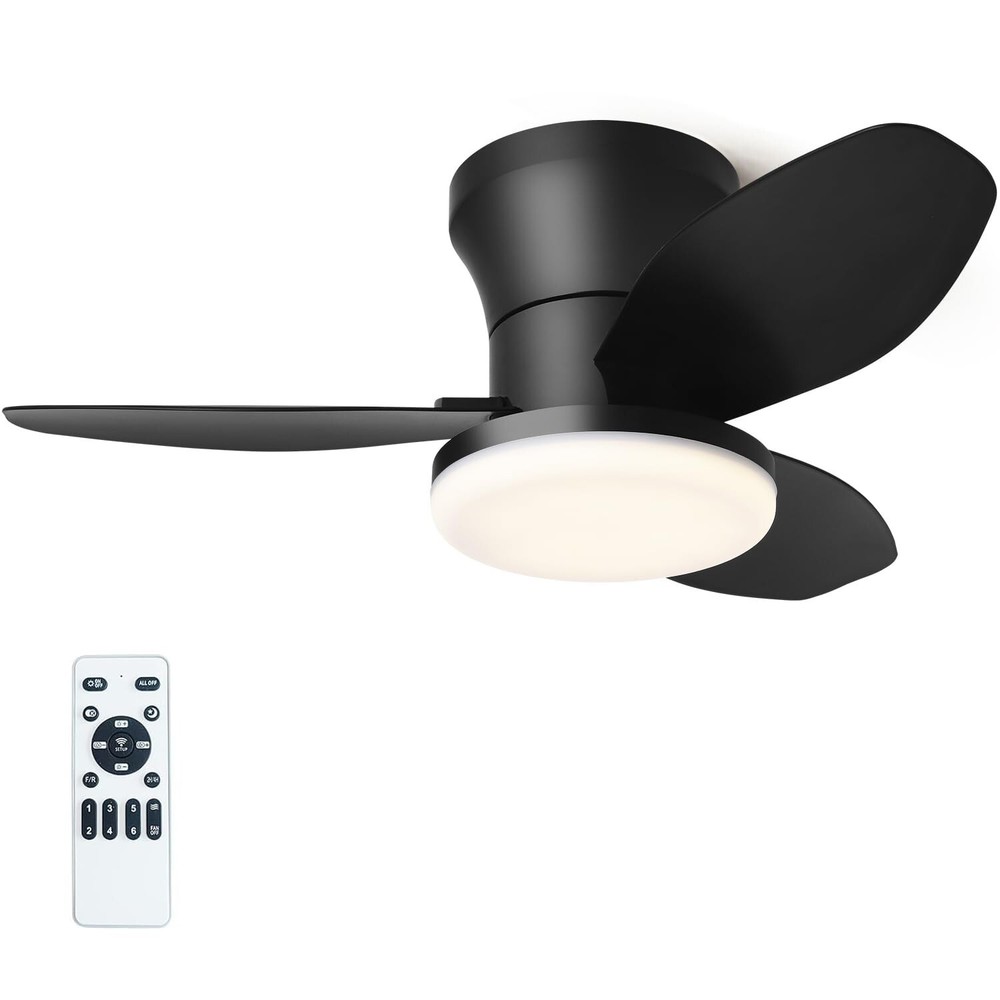 36 Inch Ceiling Fan with Light and Remote Small Low Profile Ceiling Fan US