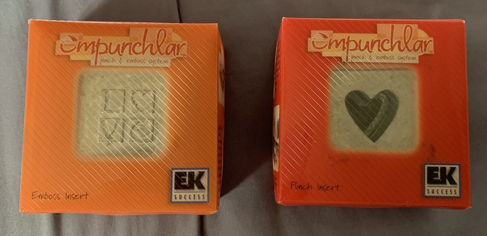Empunchlar Heart Punch & Love Emboss Insert NEW