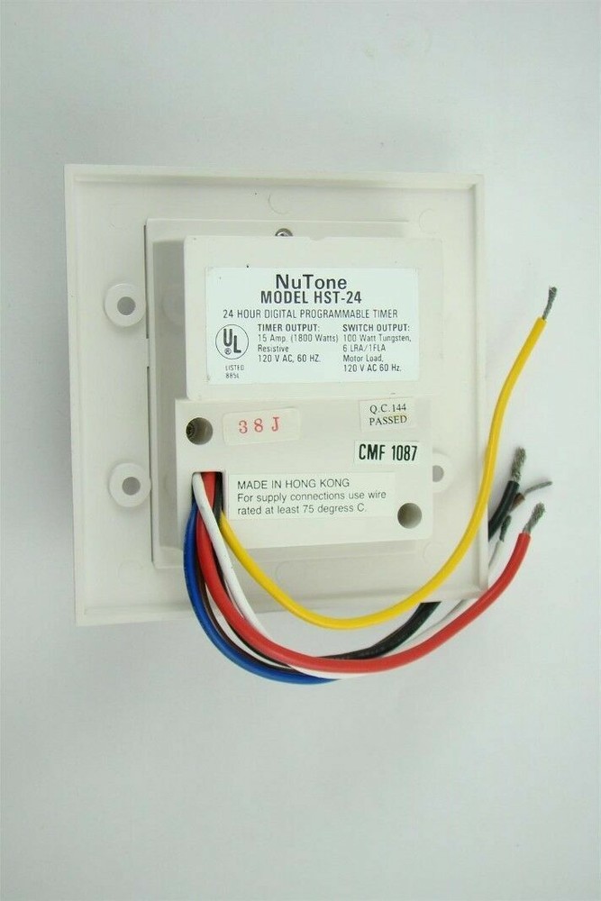 NuTone 24 hour digital Programmable timer 15 Amp 120V AC HST-24