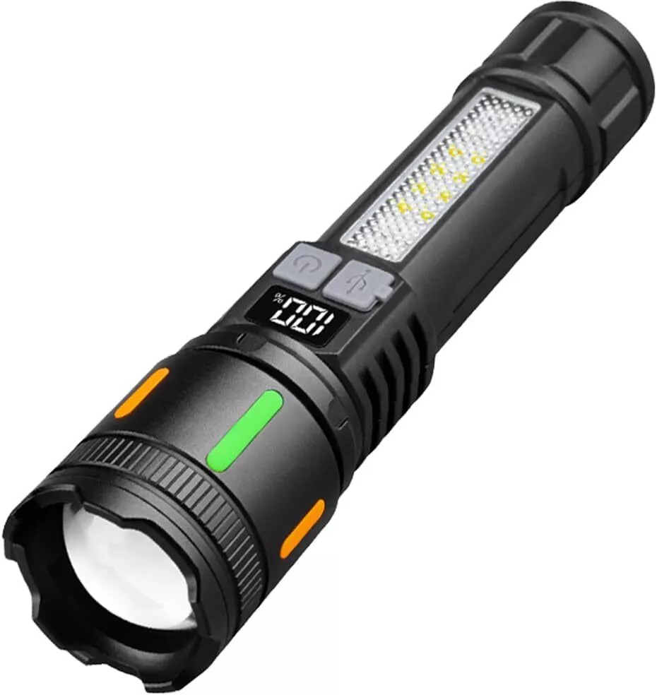 2x 99000000 Lumens Super Bright LED Tactical Flashlight Rechargeable Work Light