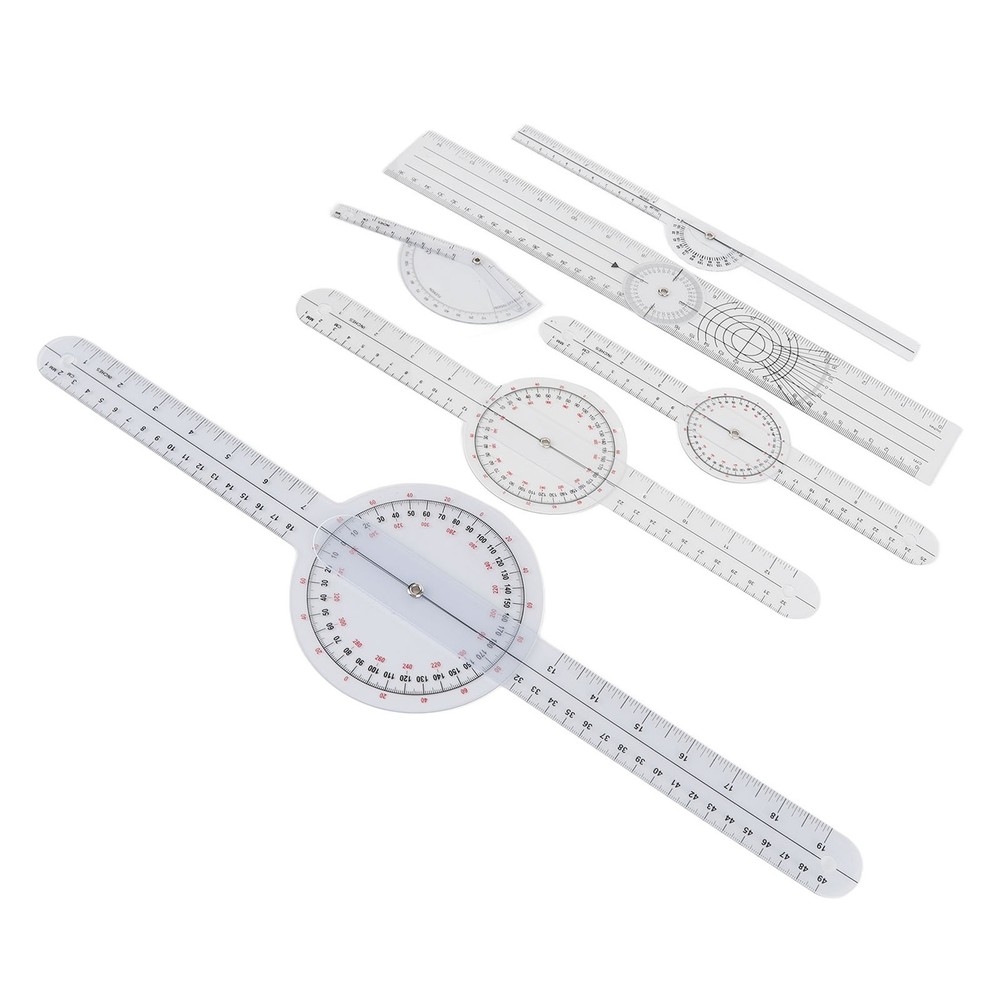 6Pcs Spinal Goniometer Joint Angle Protractor Ruler For Joint Recovery