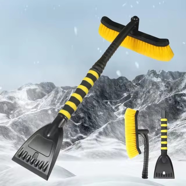 Car Snow Brush and Ice Scraper Set 24" Windshield Coverage.