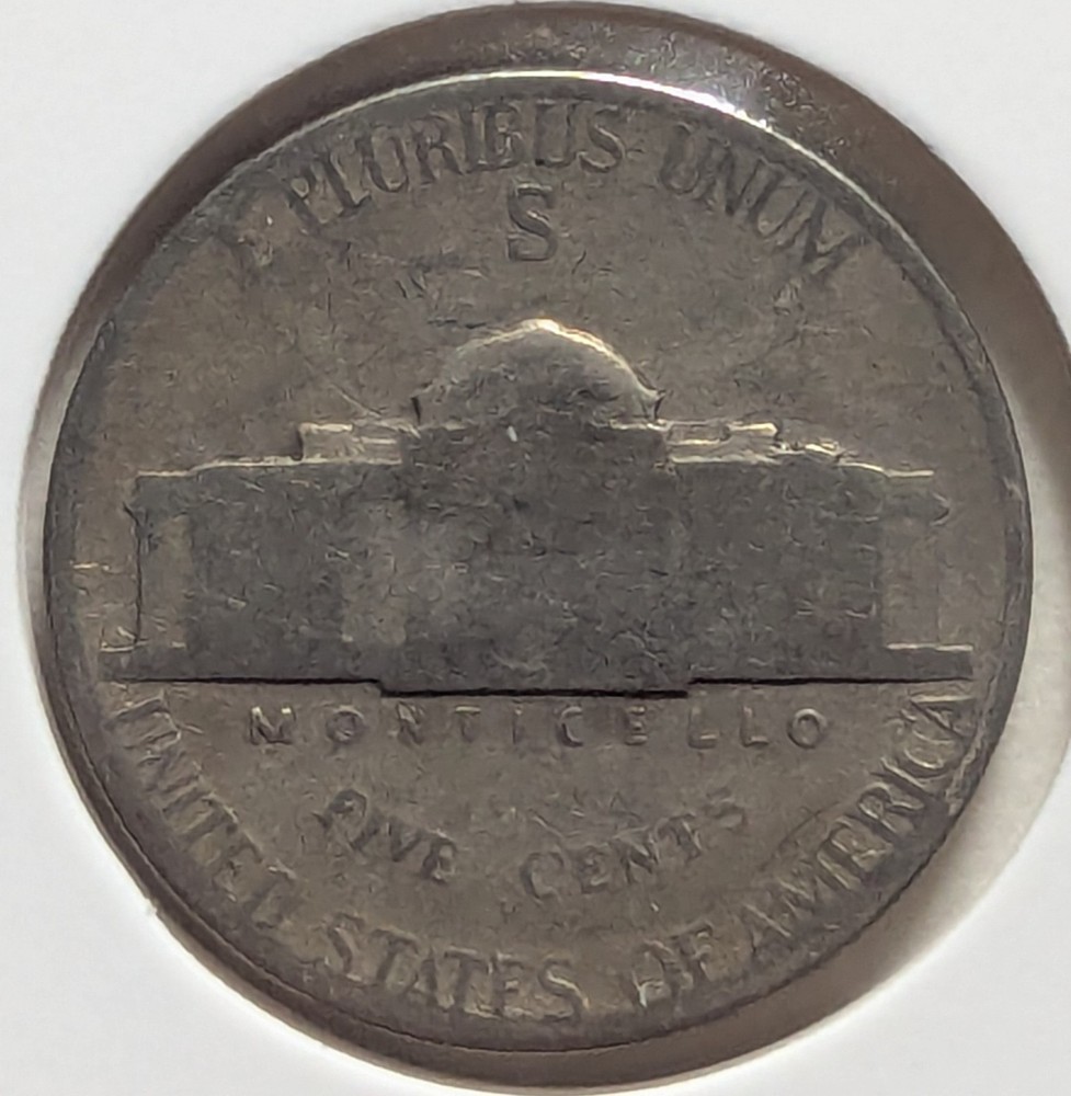 US Five Cents, 1943-S, Nickel