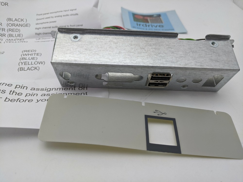 NEW Front Panel Dual USB I/O External Module Board Hub for PC Motherboard Pin