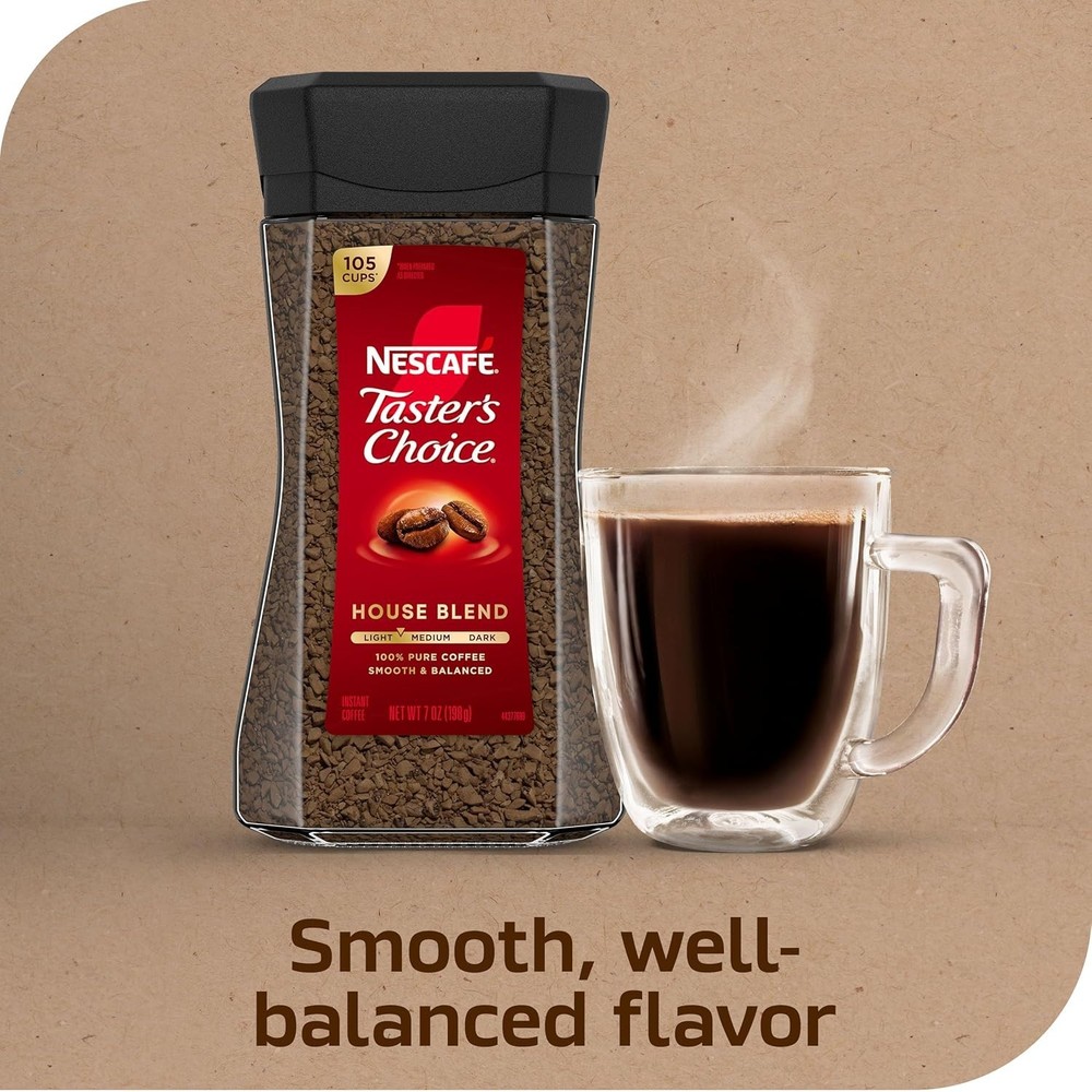 NESCAFÉ Instant Coffee, Light Medium Roast - 2 Jars