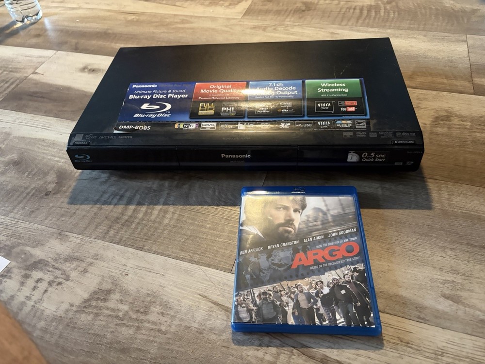 Panasonic DMP-BD75 Blu-Ray/DVD Player - No Remote - Tested & Working