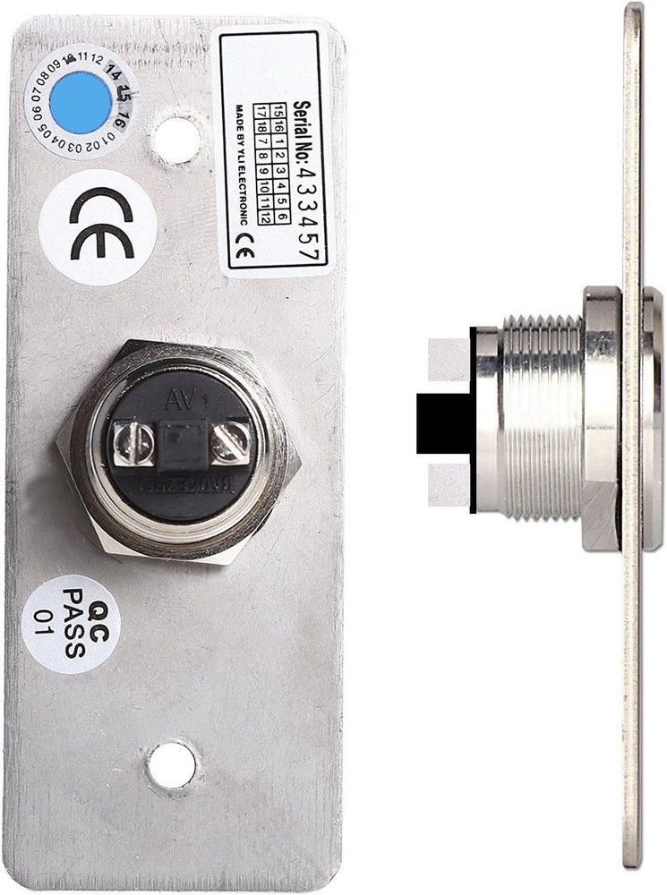 UHPPOTE Momentary Push to Exit Button Switch NO/COM Output Stainless Steel...