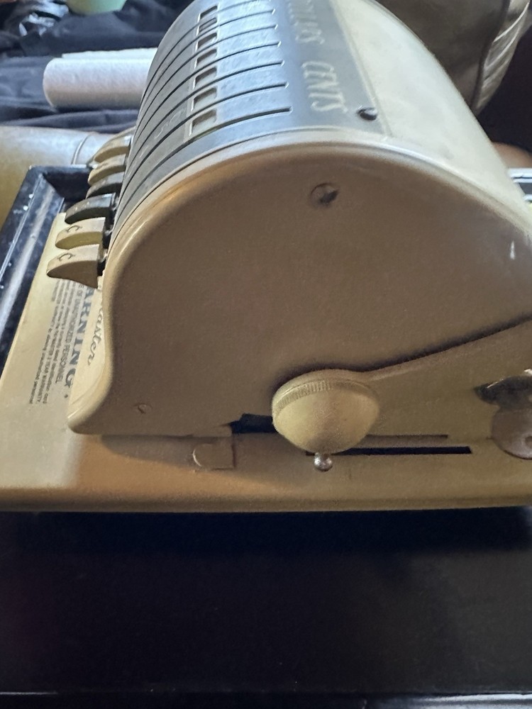 Paymaster Series S-1000 Check Writer with Key- Untested