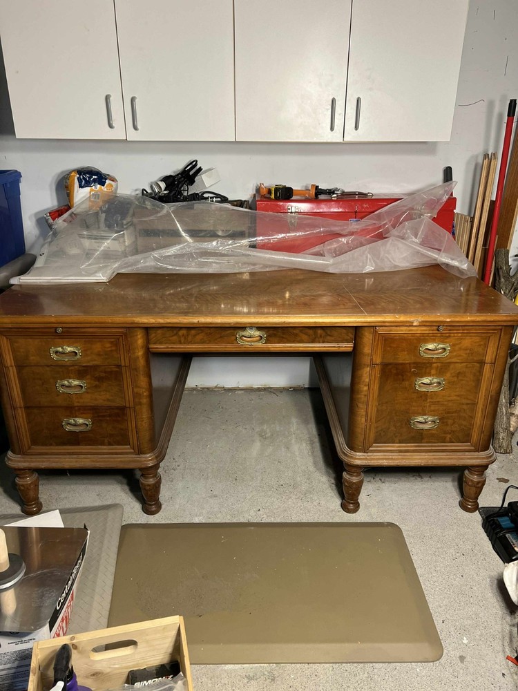 Stow Davis Antique Wood Desk