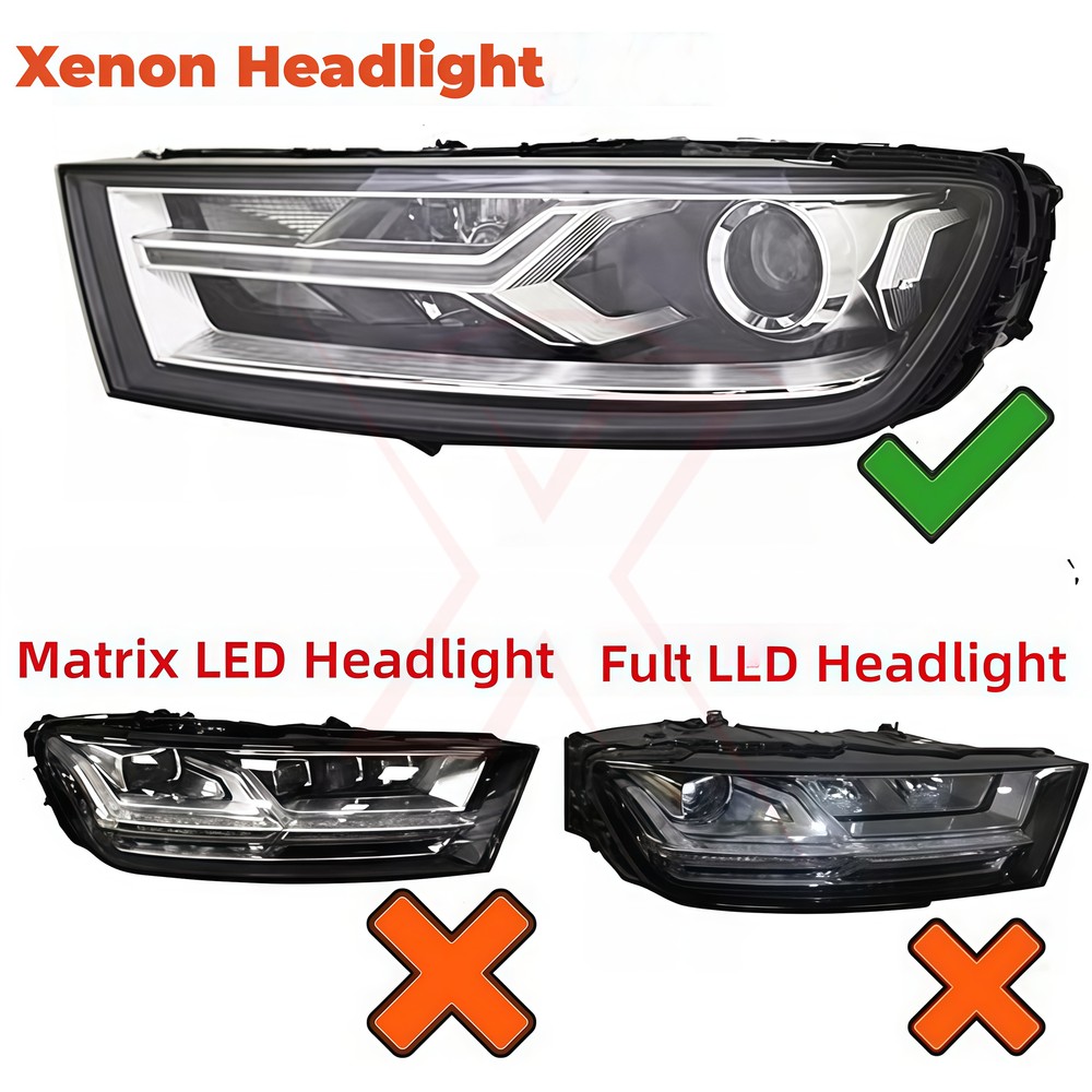 For 2018 Audi Q7 Xenon Headlight DRL OEM LED Board Daytime Light Left Right Chip