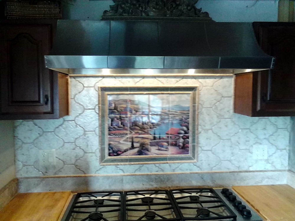 Mural Ceramic Tuscany Landscape Backsplash Tile #113