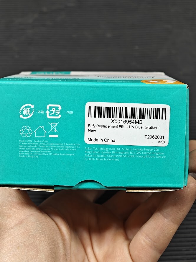 Eufy HomeVac Replacement Filter Kit T2962031 - Good Condition