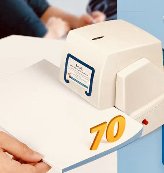 Frifreego Heavy Duty Electric Stapler 70 Sheets Automatic Flat-Clinch Quiet