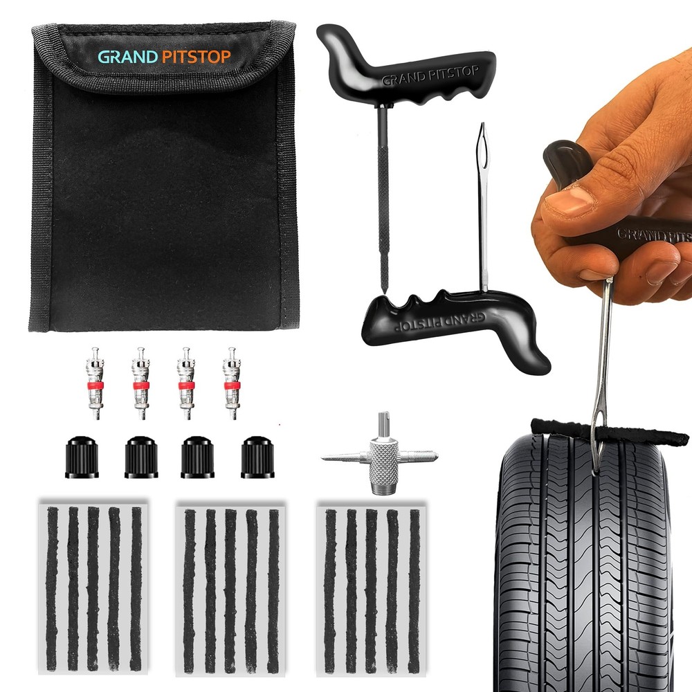 GRAND PITSTOP 27 Pcs Universal Puncture Kit+15 Strips, Strips