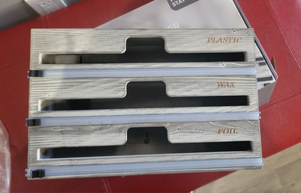 3 in 1 wrap dispenser with cutters