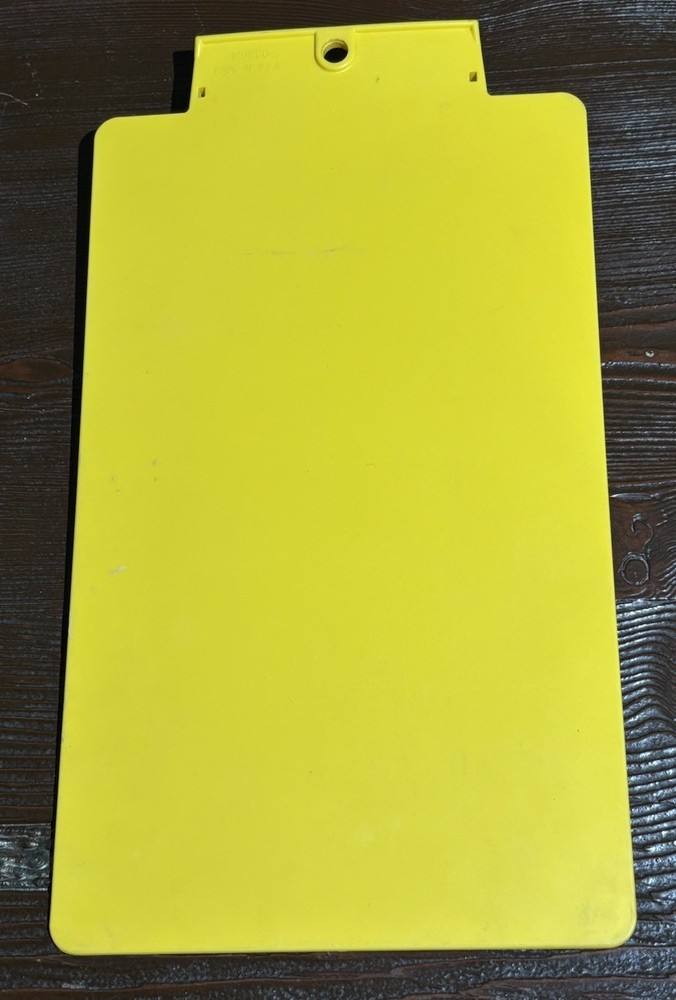 Midas Auto Service Clipboard Document Holder Yellow Plastic 15”x9” Morco 2010