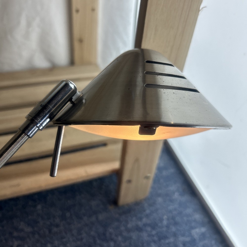 Vintage Argos Brushed Steel Angular Halogen Lamp 3x Pivot Points Work Lamp