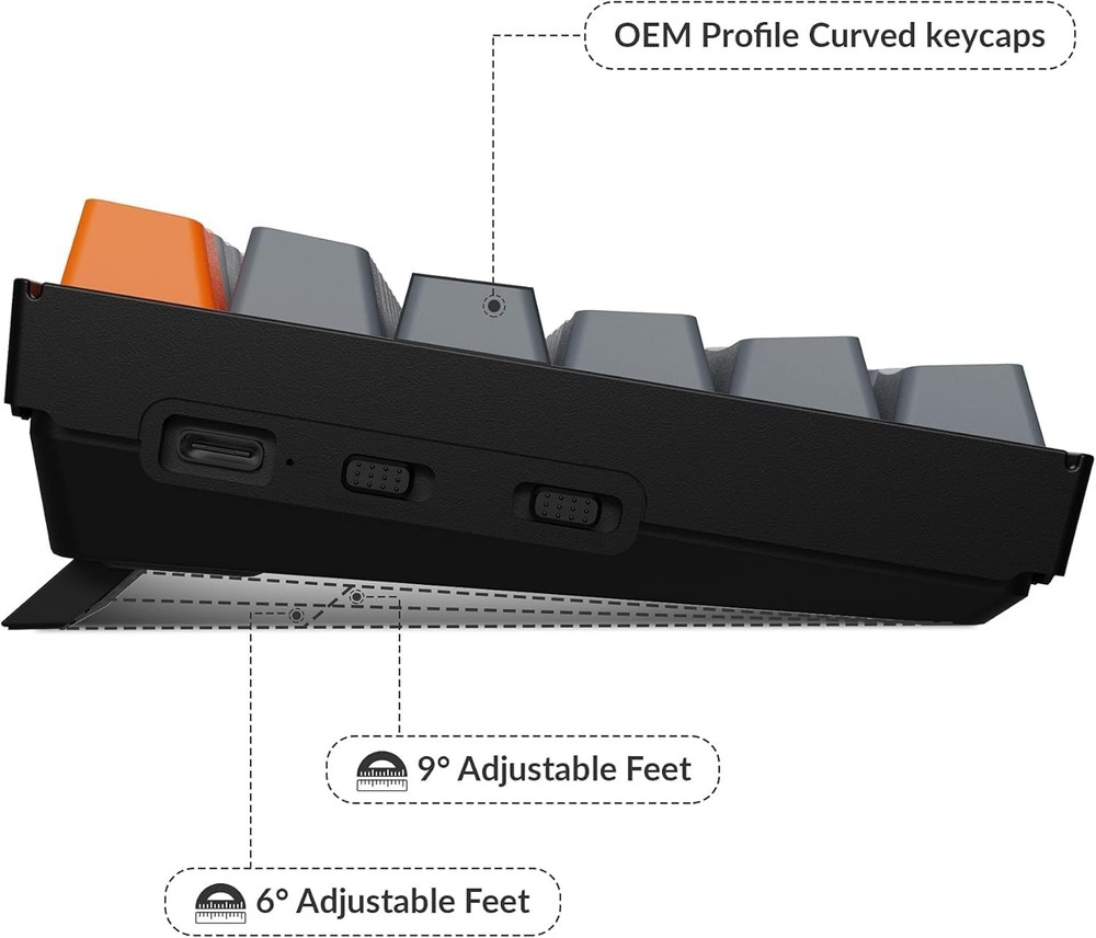 Keychron K4 96% Layout 100 Keys Wireless Version 2, Super Red Switch
