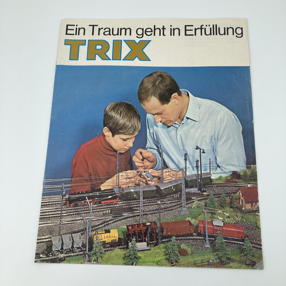 Trix Electric Model Train Railway Catalog 1966 German with Insert