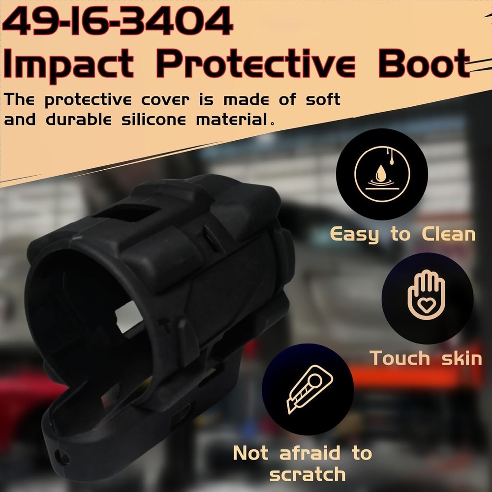 Durable Rubber Protective Boot for M12 FUEL 1/2" Hammer Drill, Easy Fit & Access